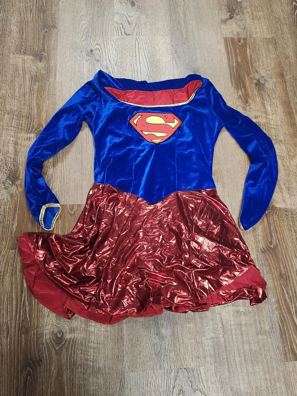 Womans Blue and Red Supergirl Costume Dress